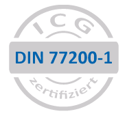 DIN 77200 zertifiziert